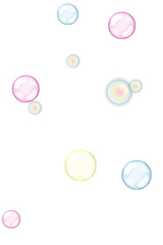 彩色透明肥皂泡气泡水泡泡泡元素