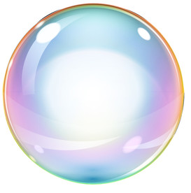 彩色透明肥皂泡气泡水泡泡泡元素