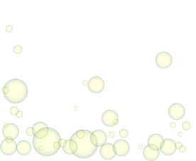 彩色透明肥皂泡气泡水泡泡泡元素