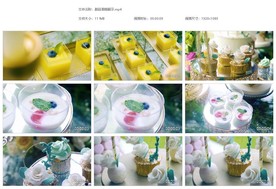 甜品蛋糕展示不同品种
