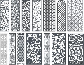 花格 窗花 镂空花纹 屏风 镂