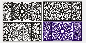 花格 窗花 镂空花纹 屏风 镂