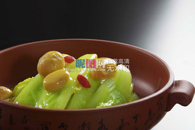 板栗扒菜心
