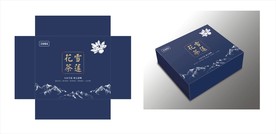 雪莲花茶天地盖盒