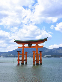 牌坊 神社 日本 宫岛 神道
