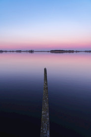 夕阳 黄昏 湖面小船 湖面夕阳