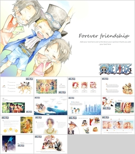 时尚简约手绘商务汇报PPT模板