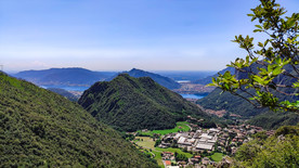 景观 湖 科莫湖 山 天空 房
