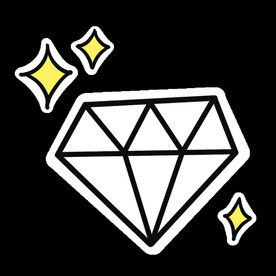 手绘钻石宝石水晶珠宝免扣素材