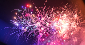 烟花爆竹光晕光圈背景