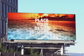 户外大型广告牌样机