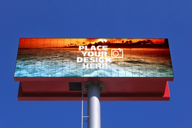 户外大型广告牌样机