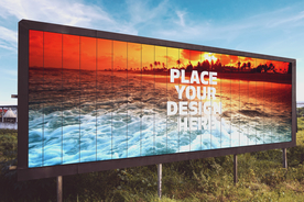 户外大型广告牌样机