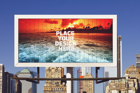 户外大型广告牌样机