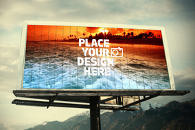 户外大型广告牌样机