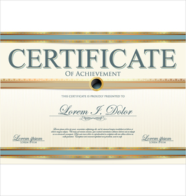 横版证书防伪花纹欧式边框奖状