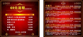 理发店价目表