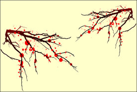 清明祭坟鸡血素材