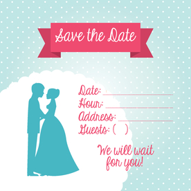 情侣卡通小人心形设计背景爱心