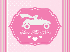 情侣卡通小人心形设计背景爱心