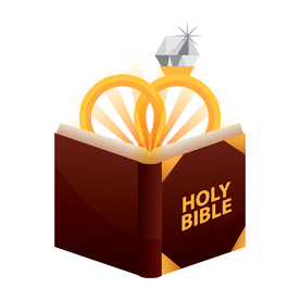 情侣卡通小人心形设计背景爱心