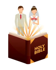 情侣卡通小人心形设计背景爱心