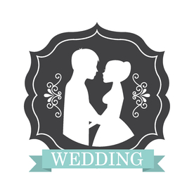 情侣卡通小人心形设计背景爱心