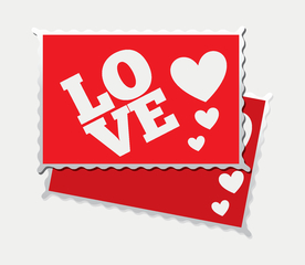 卡片设计情人节爱情背景设计