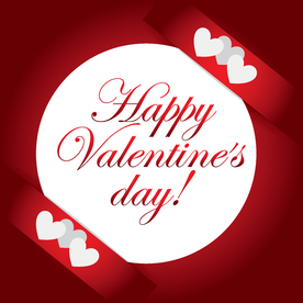 唯美情人节背景海报模板素材