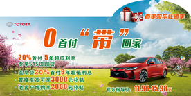 春季购车促销车顶牌