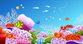 矢量卡通海底世界