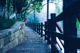 江南水乡运河园林图片