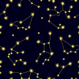 几何几何星星空无缝拼接印花图案