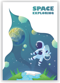 宇宙星系星球太空插画