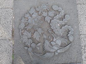 西湖石板雕刻