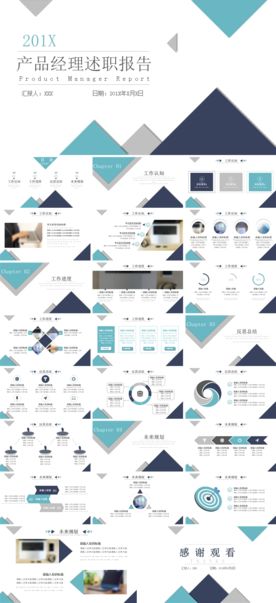 产品经理工作汇报PPT模板