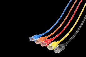 多色网线 网线渲染图 彩色网线