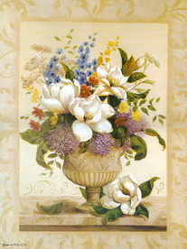 欧式花卉静物油画装饰画