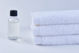 毛巾堆叠卷起图片