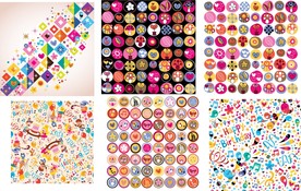 漂亮森系卡通Q版手绘插画动物