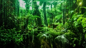 雨中植物