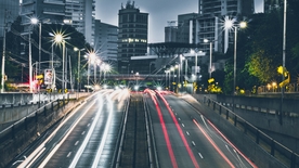 延时拍摄 道路