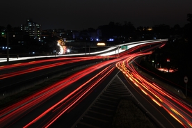 延时拍摄 道路
