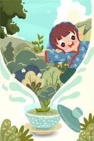 五一劳动节插画海报