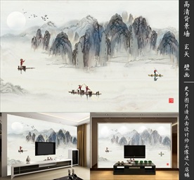 中式电视背景墙
