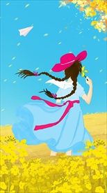 女生插画