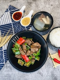 尖椒牛肉饭