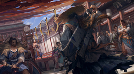 中国风大气插画场景