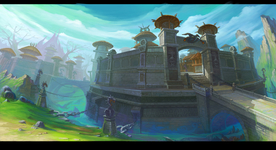 中国风大气插画场景