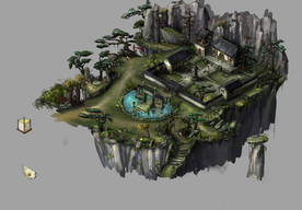 中国风大气插画场景